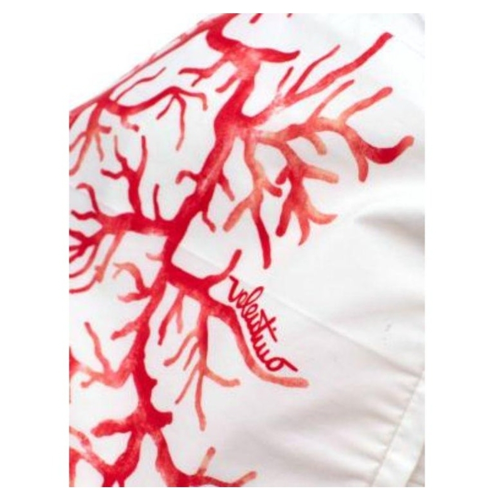 VALENTINO Archive '68 Print White Shorts with Red Coral Motif rare NTW vintage - Picture 10 of 12